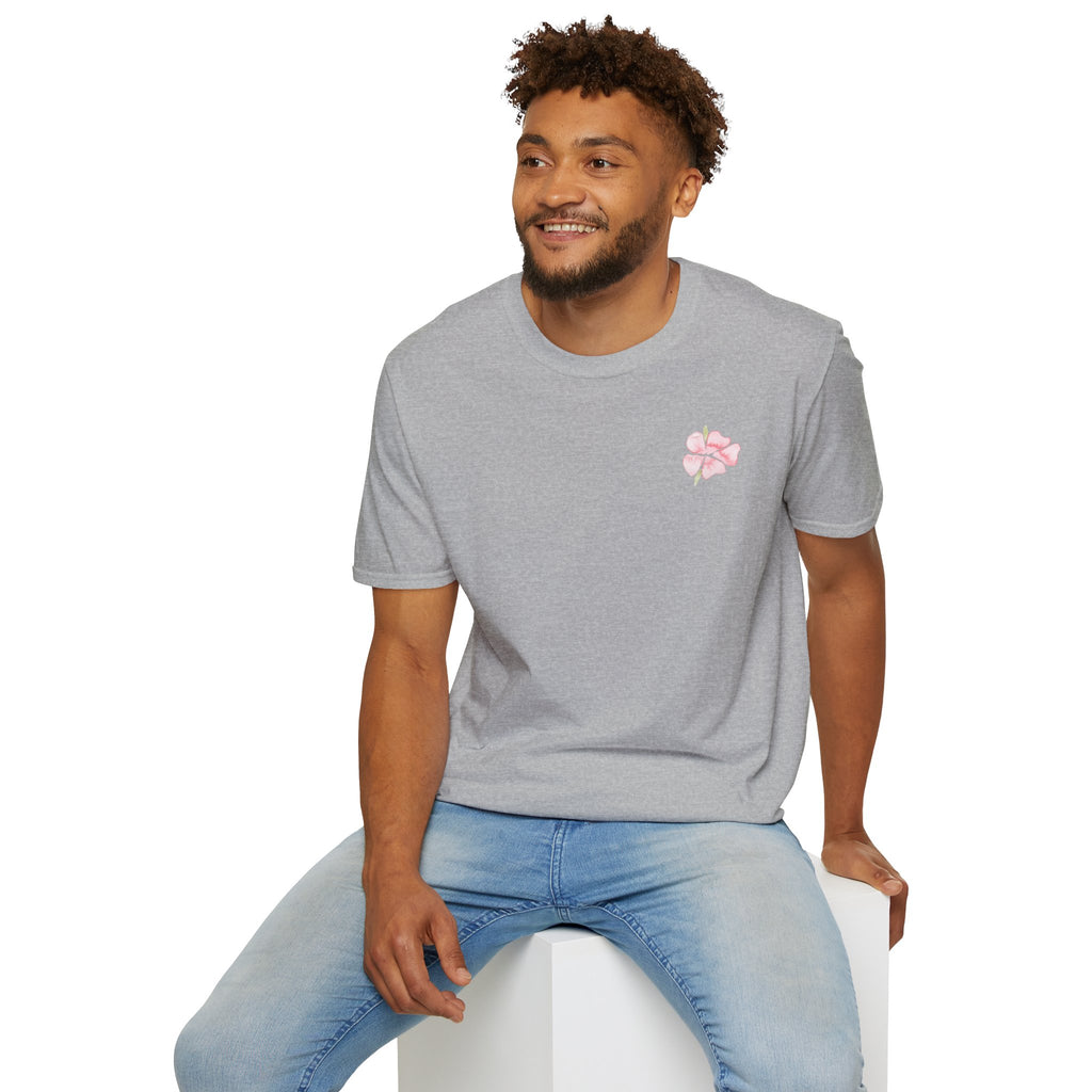 Floral Watercolor Tee — Pink Blossom Graphic T-Shirt