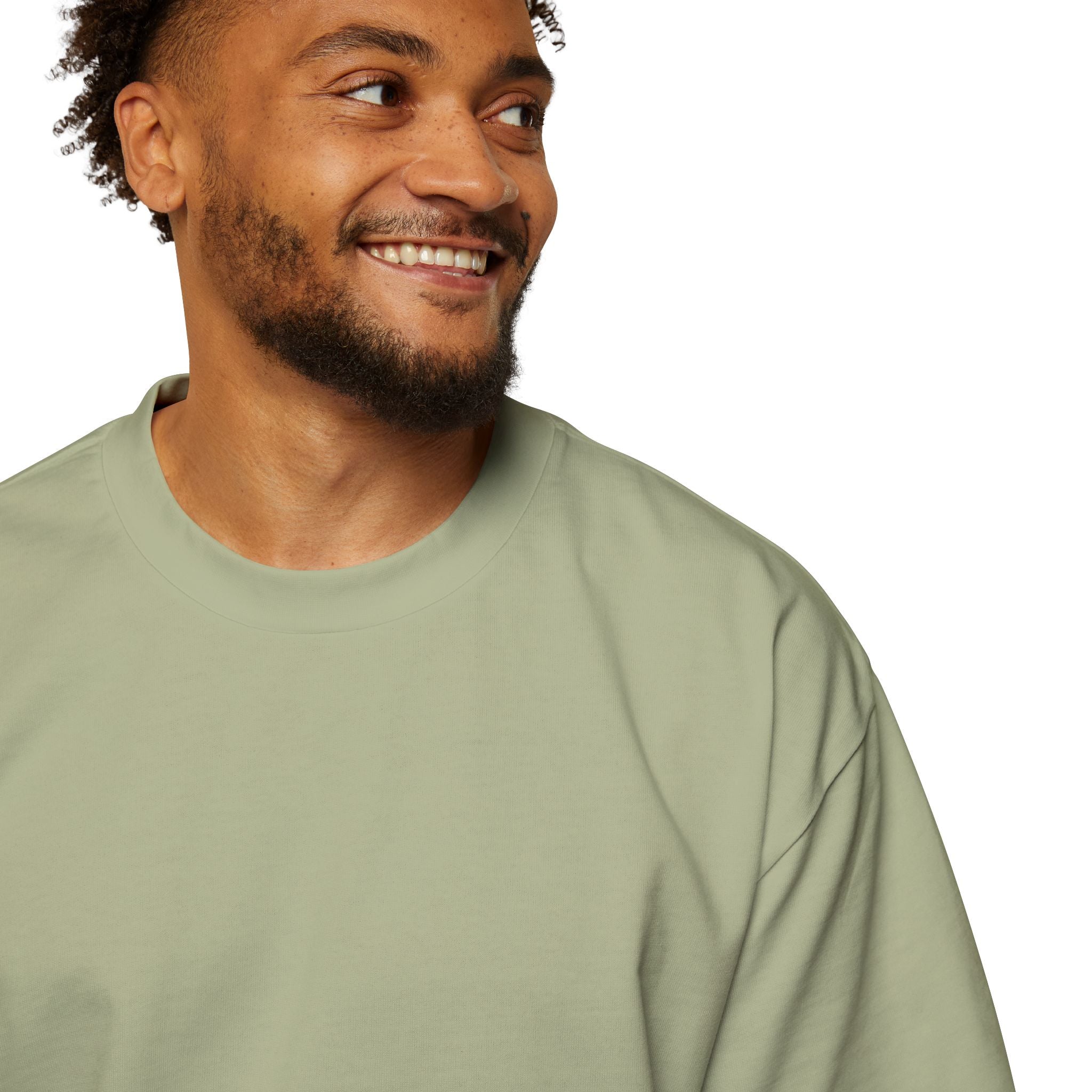 Men's Heavy Oversized Tee Watercolor Flower