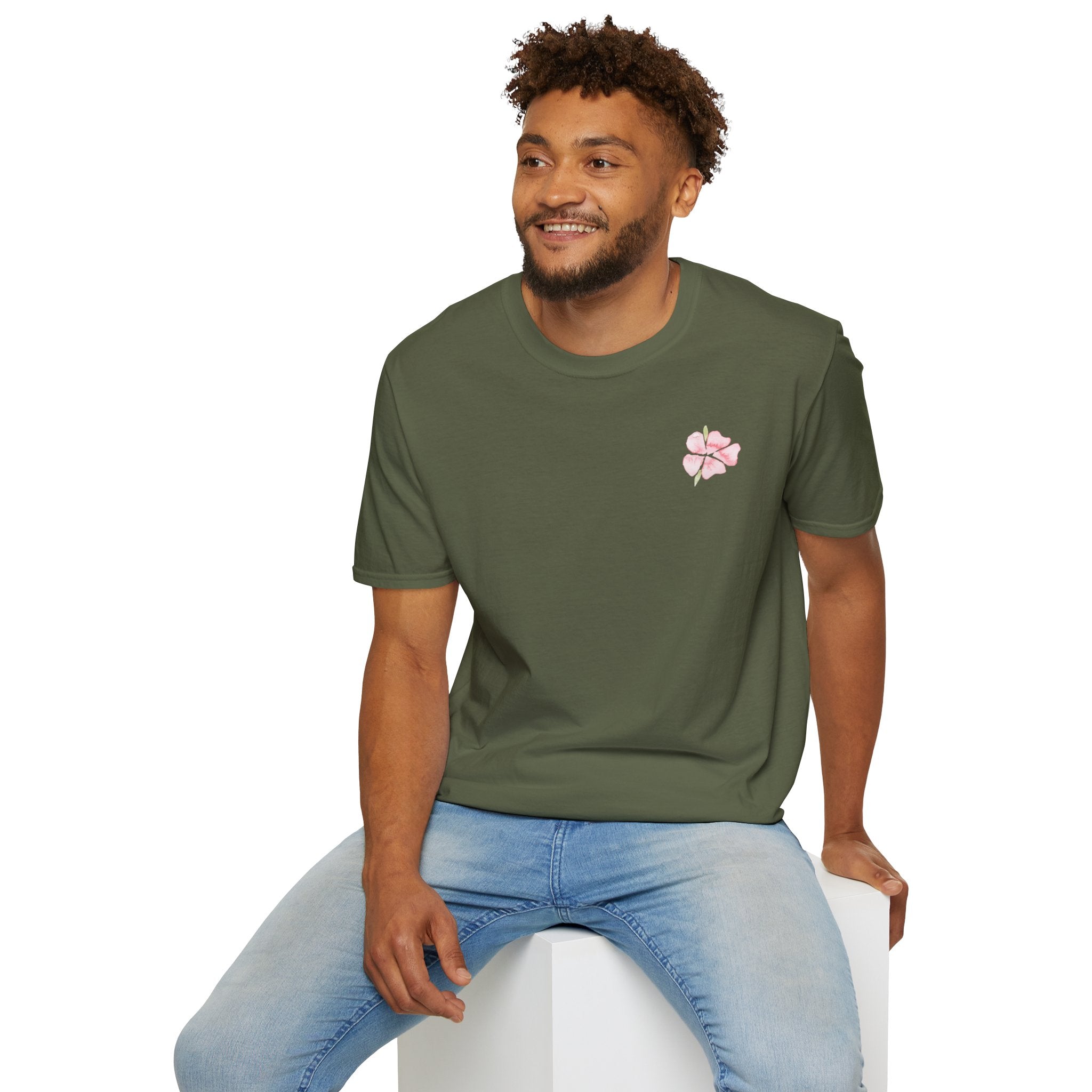 Floral Watercolor Tee — Pink Blossom Graphic T-Shirt