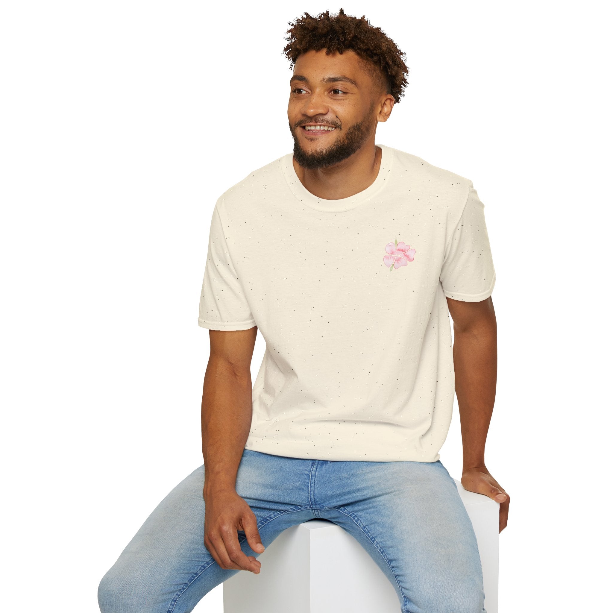 Floral Watercolor Tee — Pink Blossom Graphic T-Shirt
