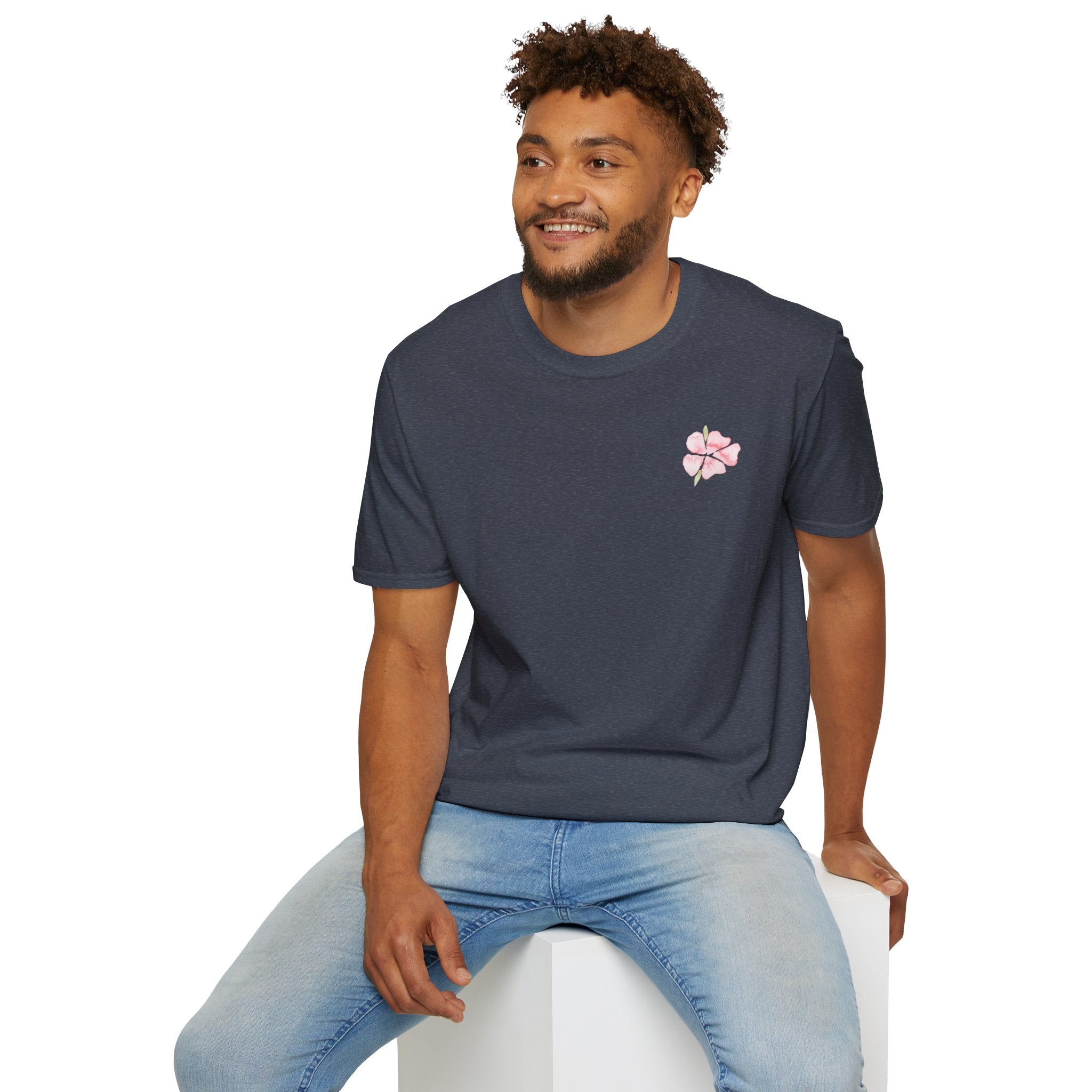 Floral Watercolor Tee — Pink Blossom Graphic T-Shirt
