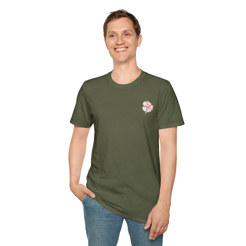 Floral Watercolor Tee — Pink Blossom Graphic T-Shirt