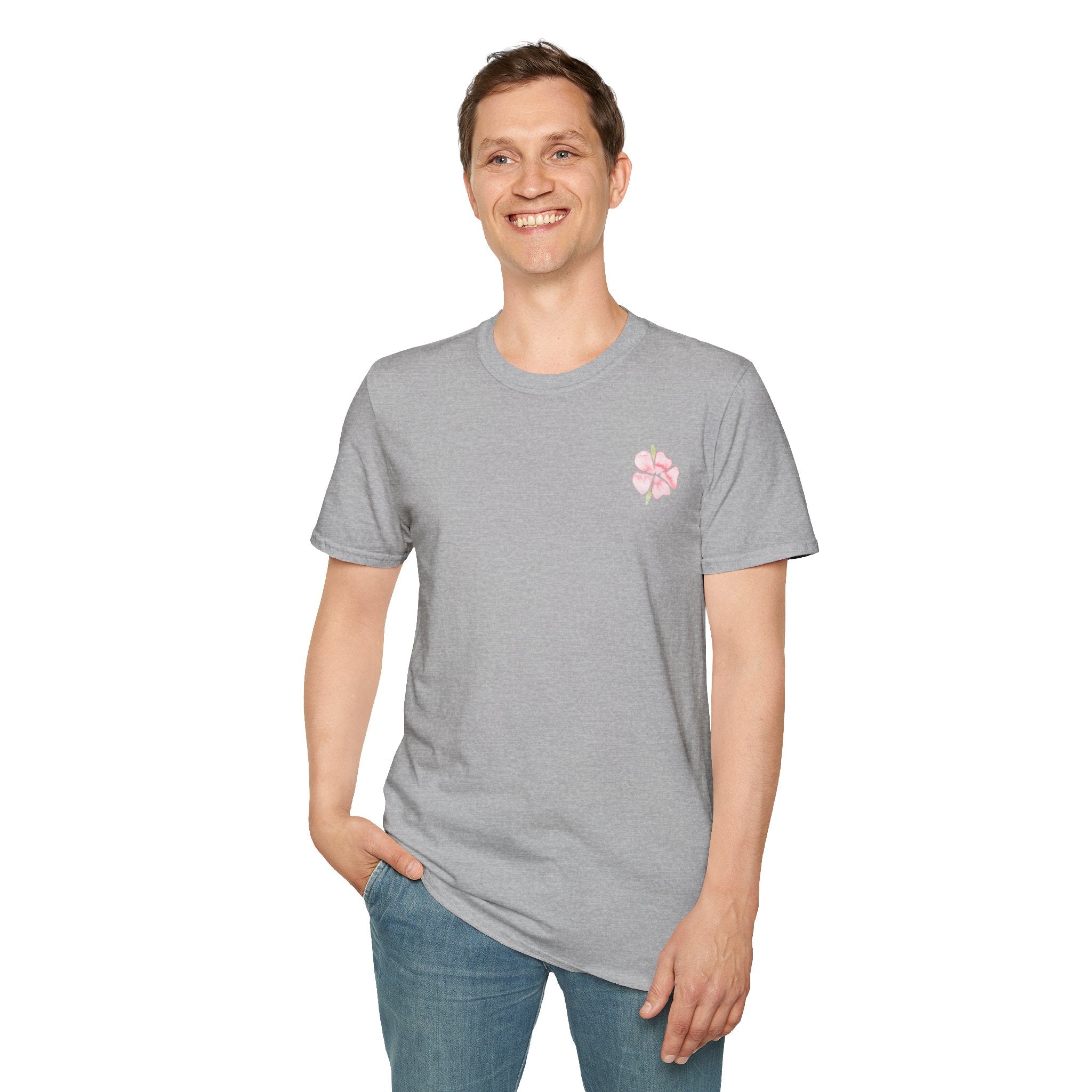 Floral Watercolor Tee — Pink Blossom Graphic T-Shirt