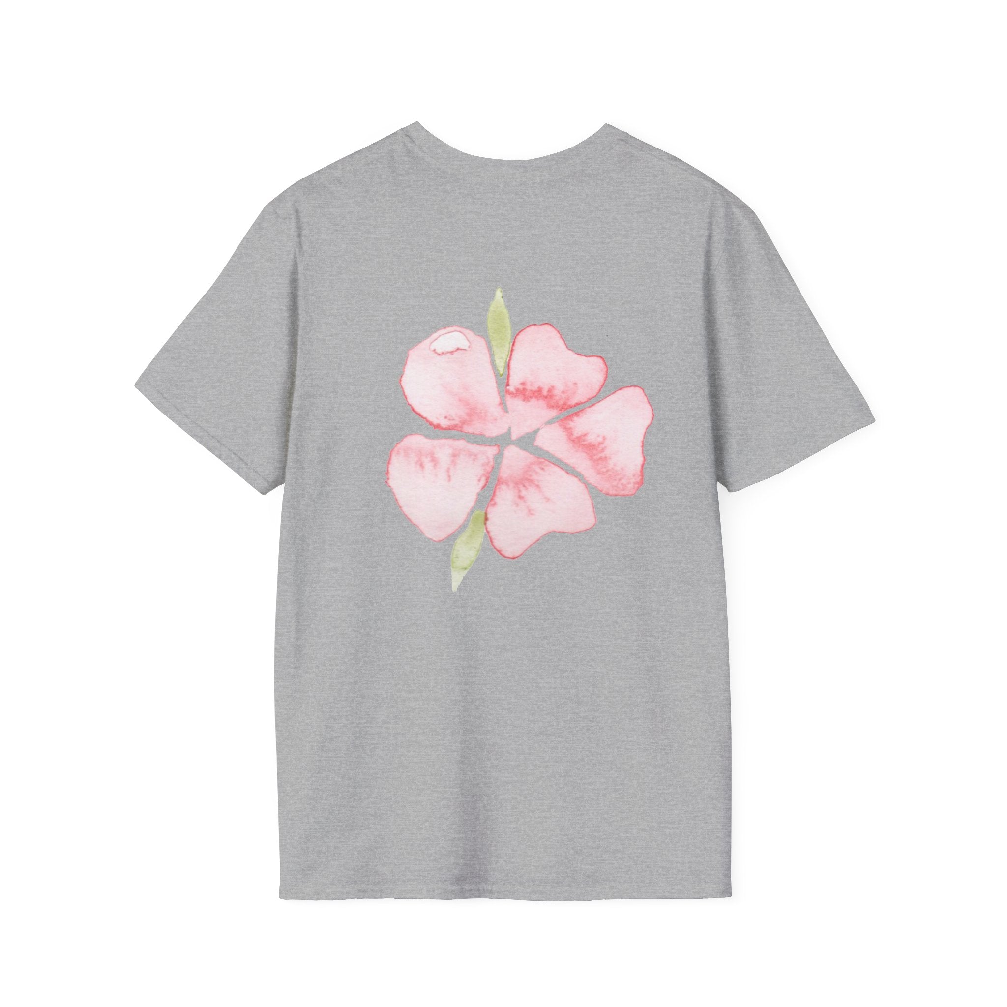 Floral Watercolor Tee — Pink Blossom Graphic T-Shirt