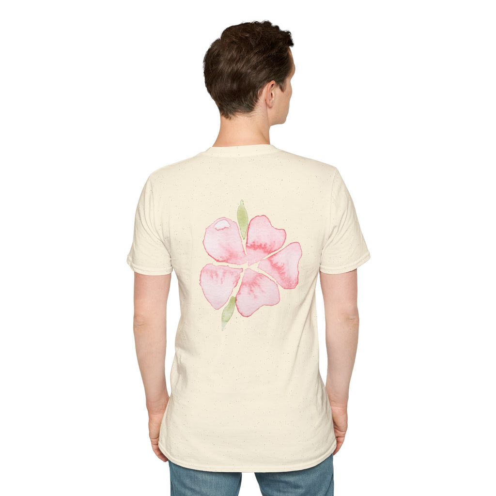 Floral Watercolor Tee — Pink Blossom Graphic T-Shirt