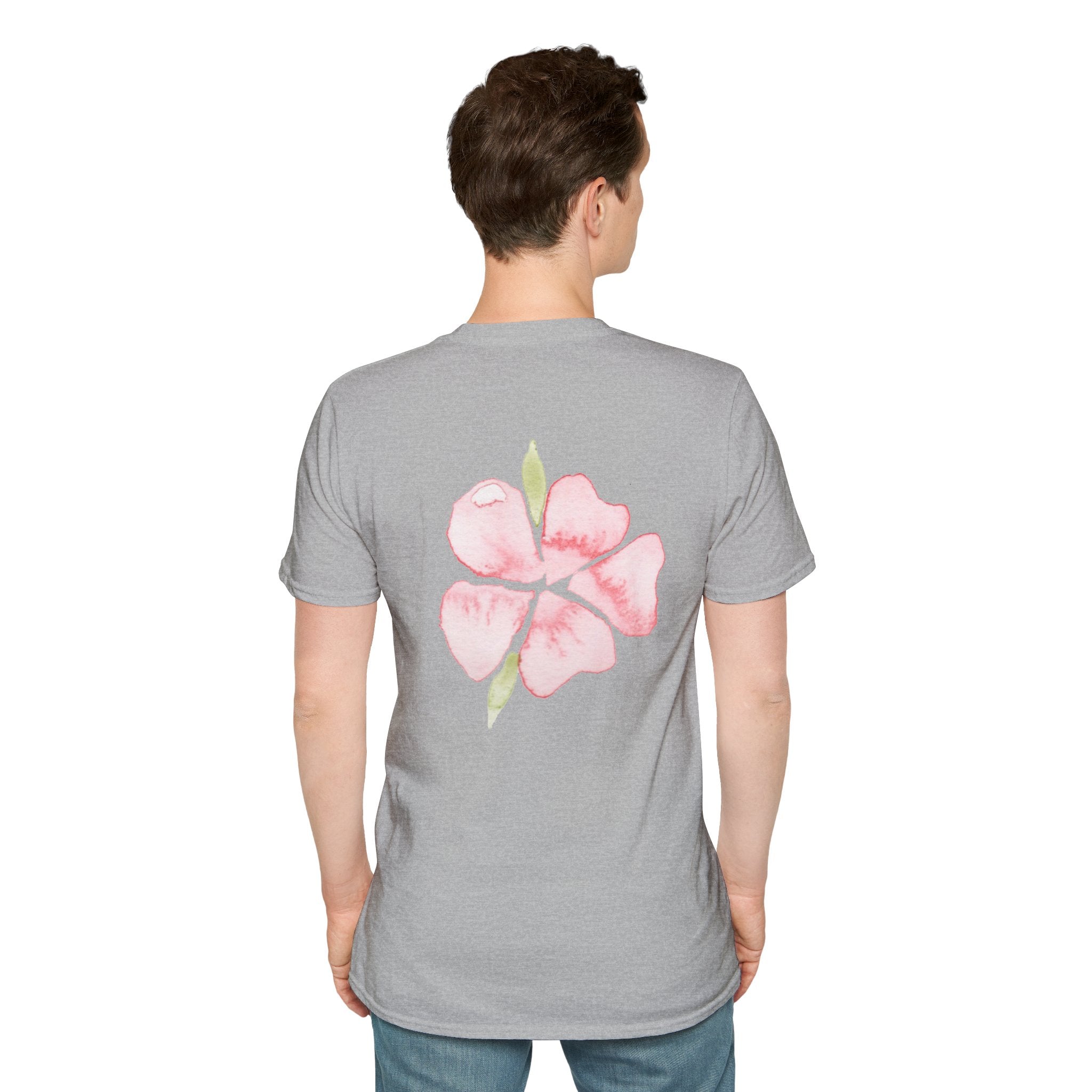 Floral Watercolor Tee — Pink Blossom Graphic T-Shirt