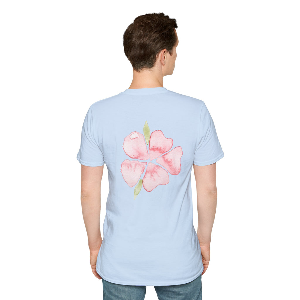 Floral Watercolor Tee — Pink Blossom Graphic T-Shirt