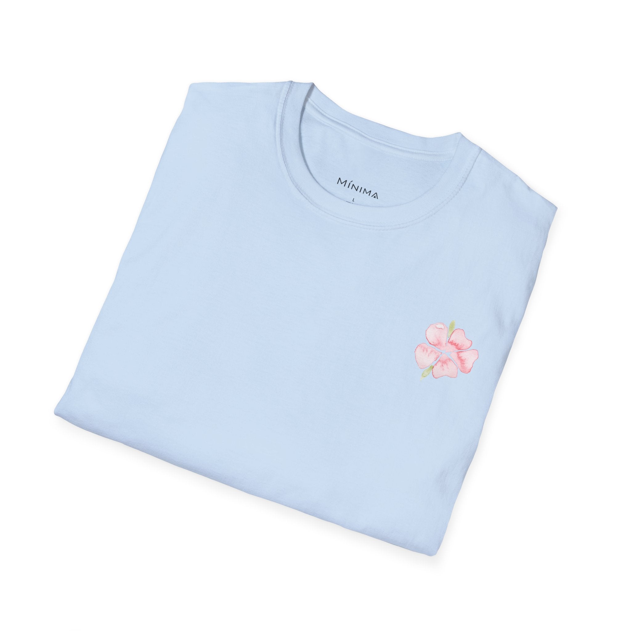 Floral Watercolor Tee — Pink Blossom Graphic T-Shirt
