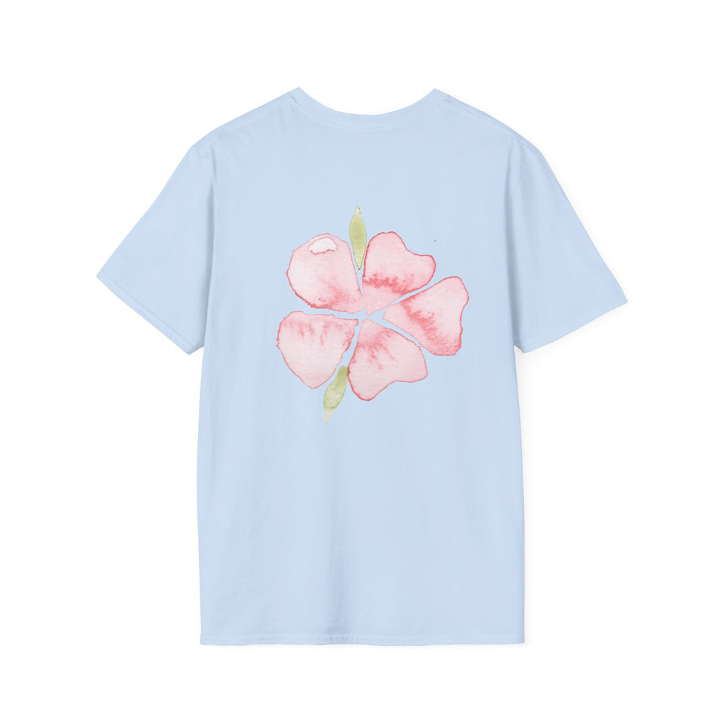 Floral Watercolor Tee — Pink Blossom Graphic T-Shirt