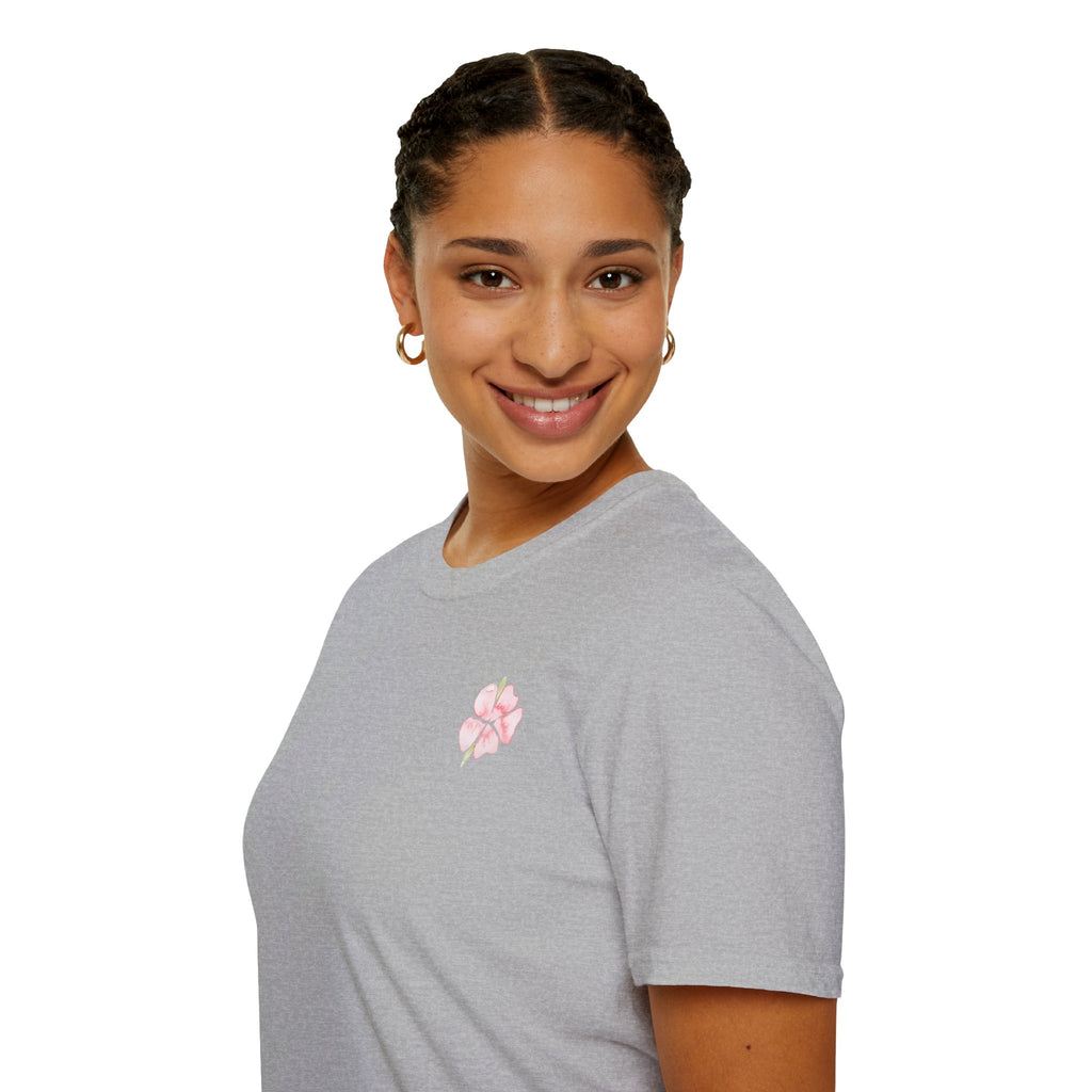 Floral Watercolor Tee — Pink Blossom Graphic T-Shirt