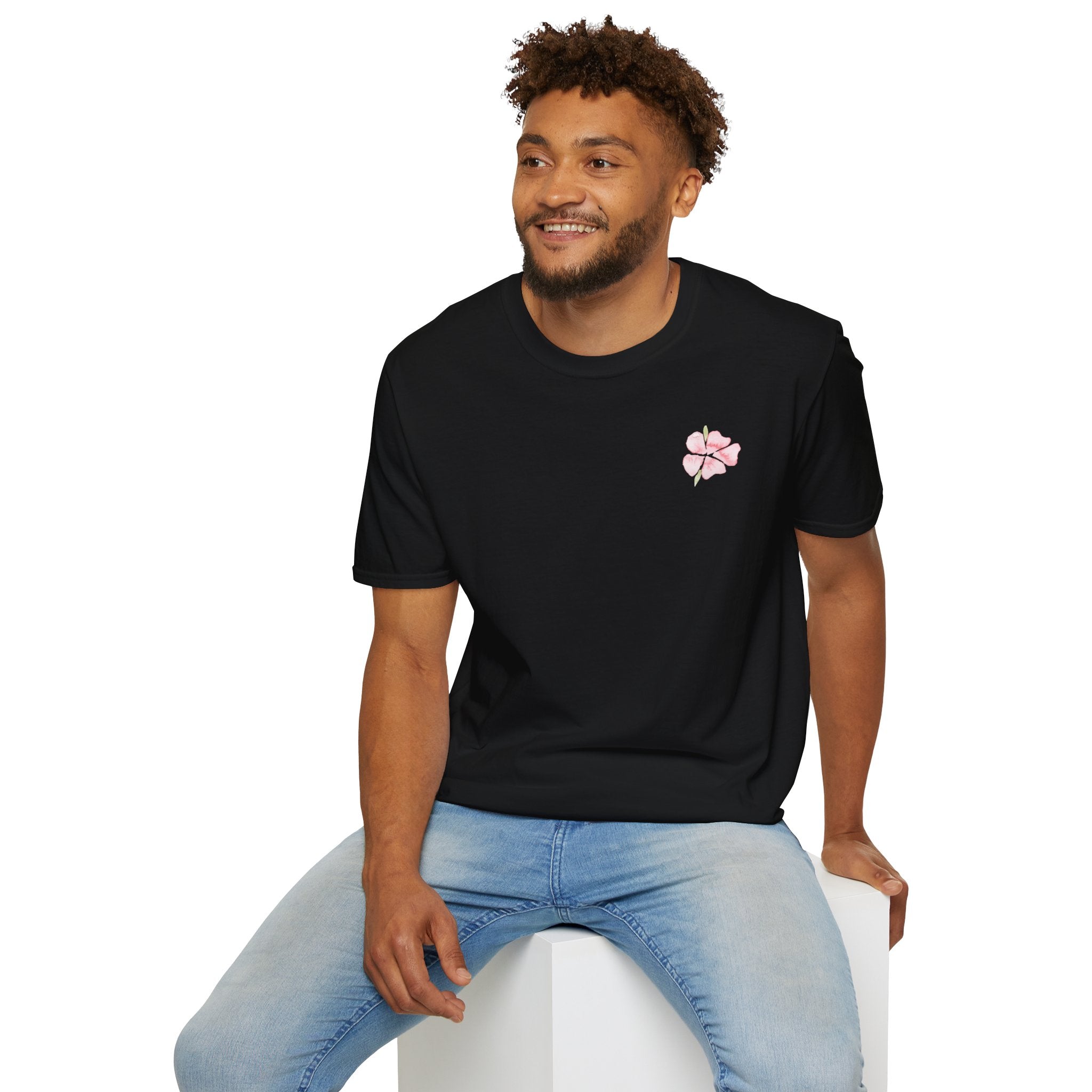 Floral Watercolor Tee — Pink Blossom Graphic T-Shirt