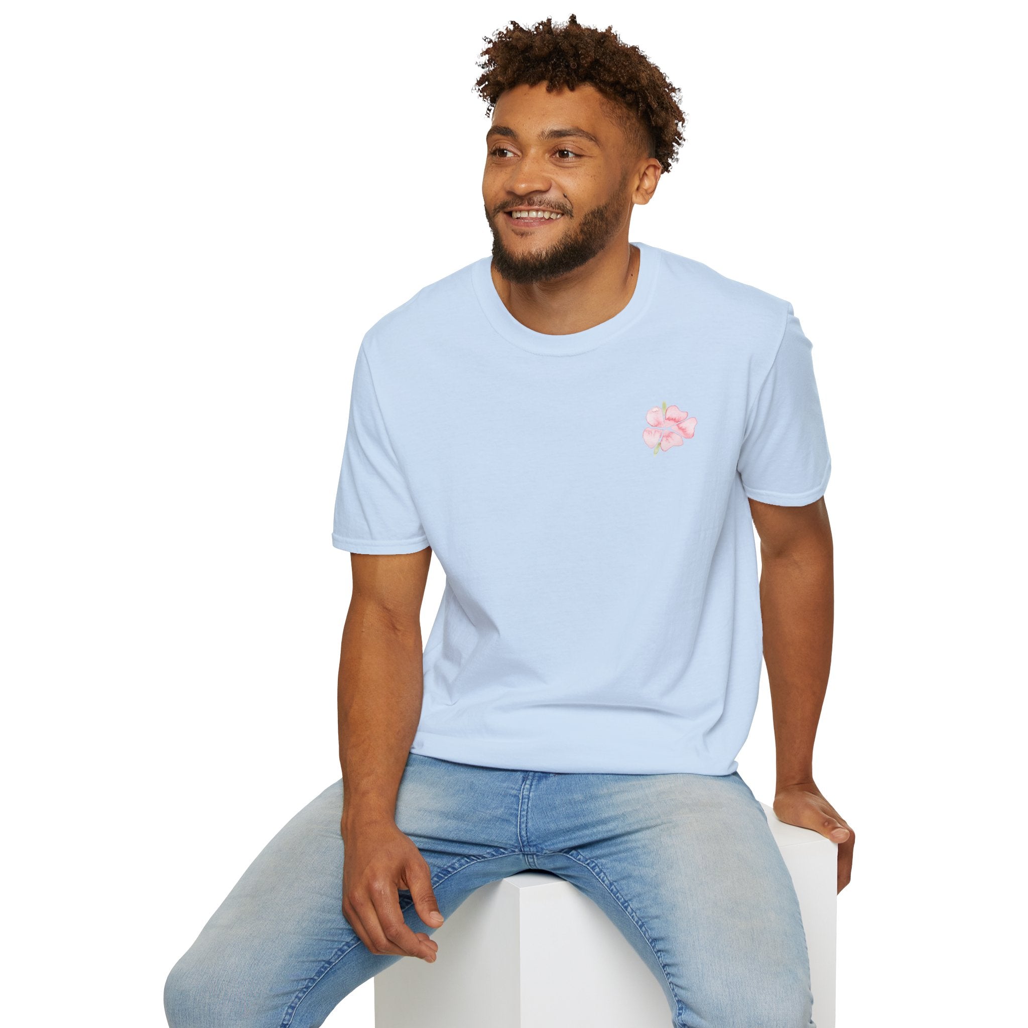 Floral Watercolor Tee — Pink Blossom Graphic T-Shirt