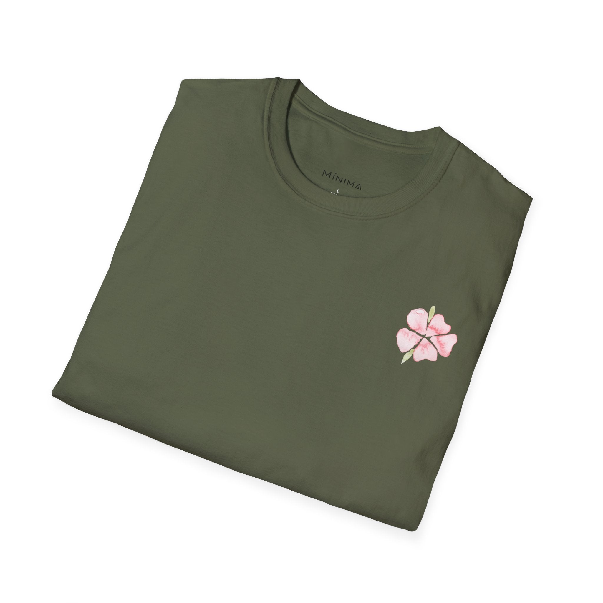 Floral Watercolor Tee — Pink Blossom Graphic T-Shirt