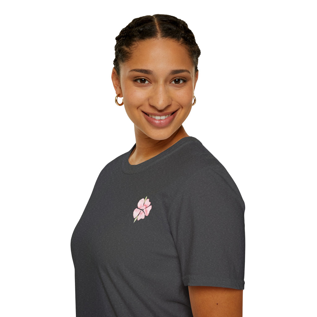 Floral Watercolor Tee — Pink Blossom Graphic T-Shirt