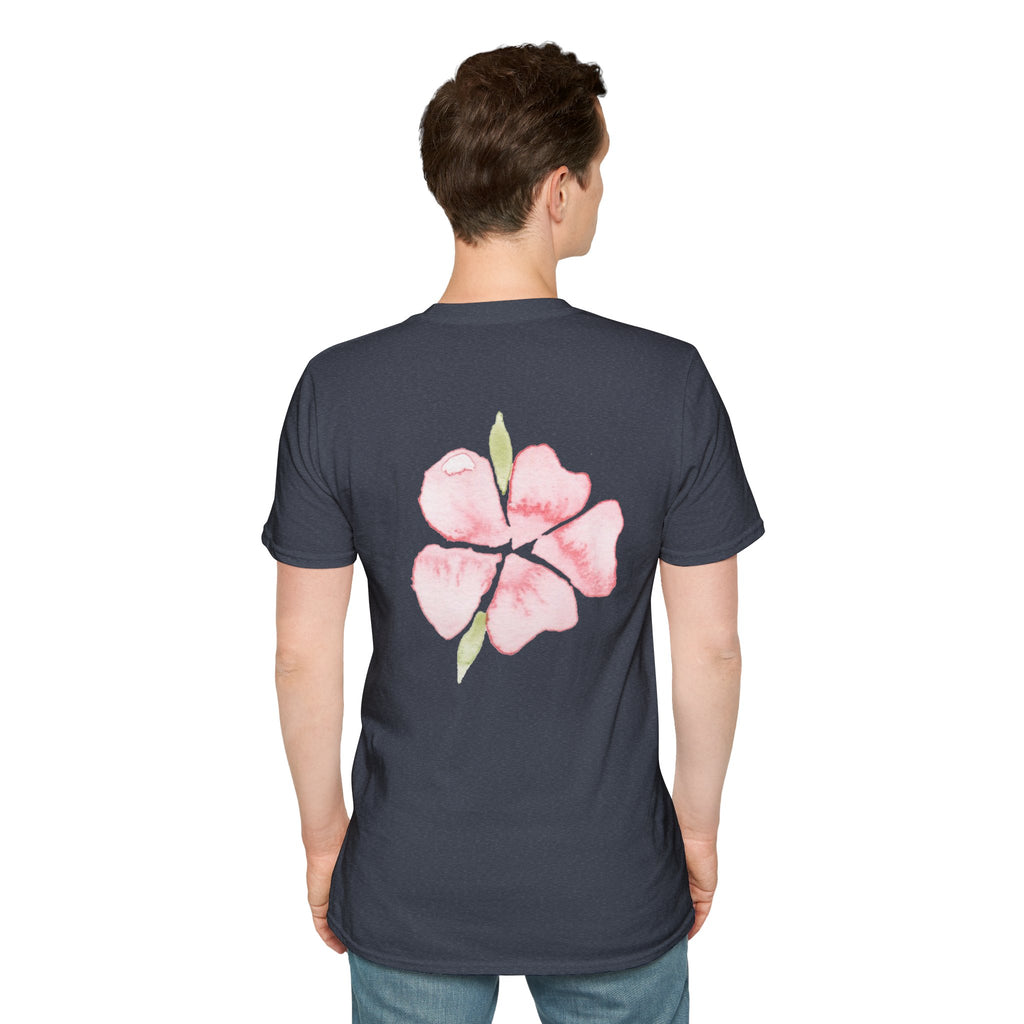 Floral Watercolor Tee — Pink Blossom Graphic T-Shirt