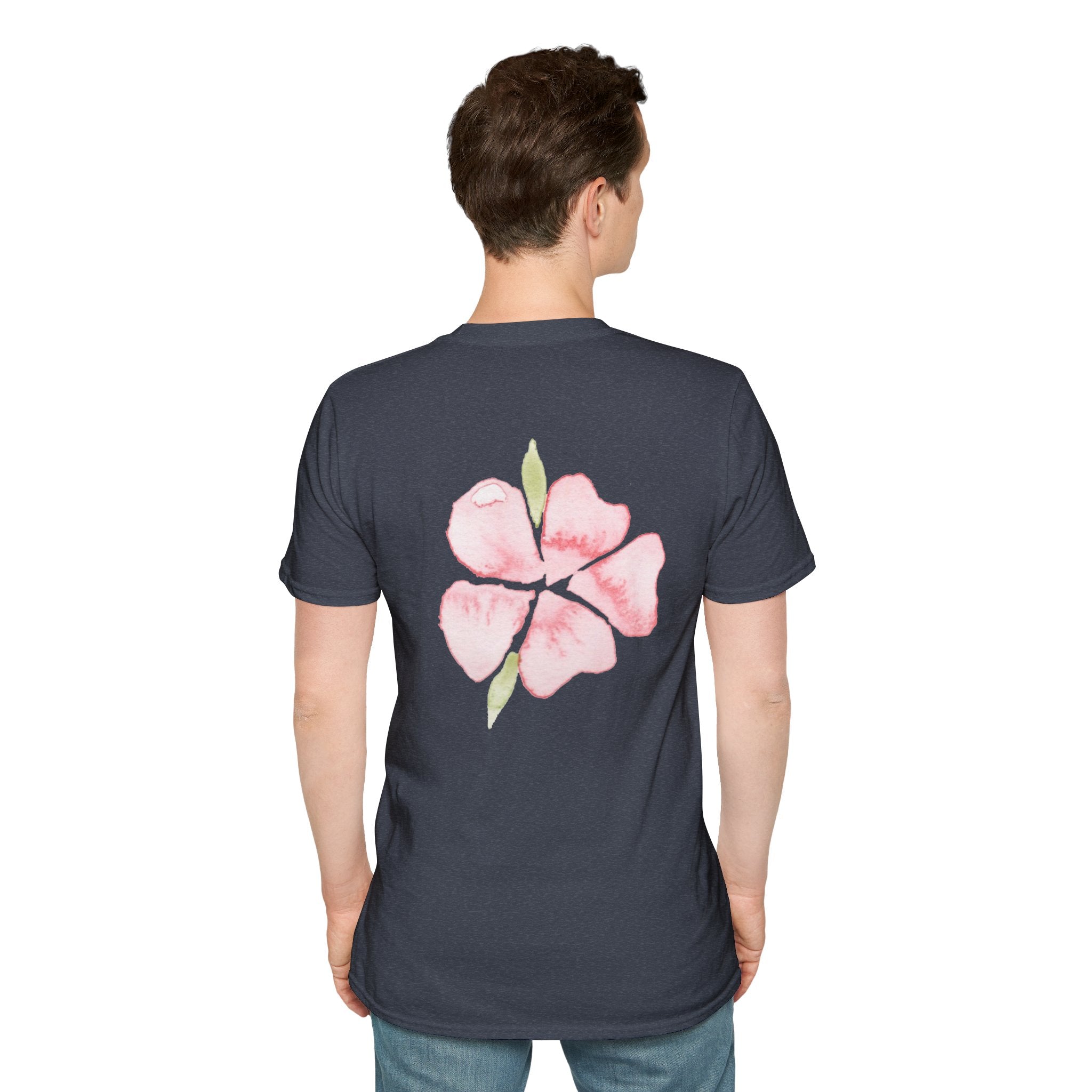 Floral Watercolor Tee — Pink Blossom Graphic T-Shirt