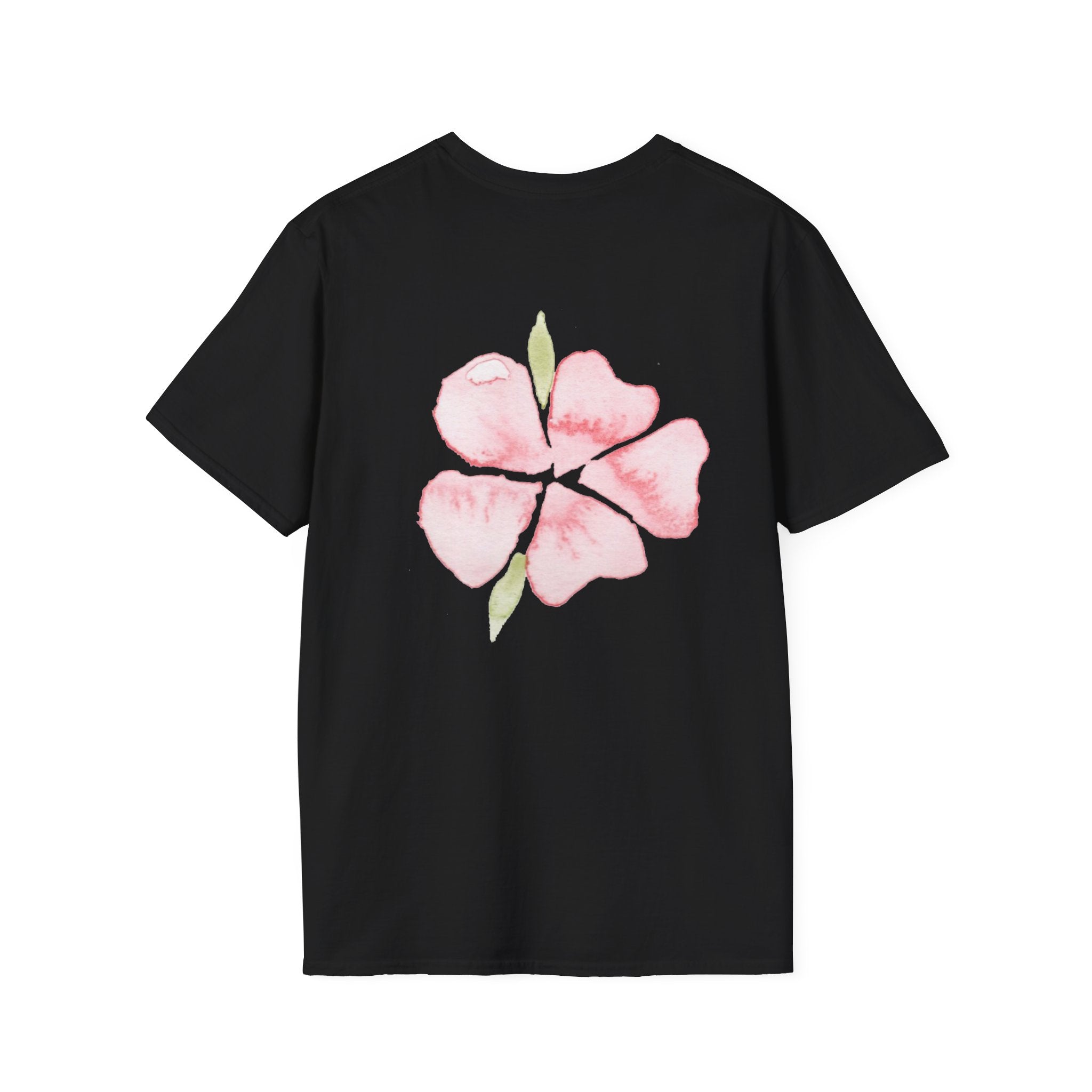 Floral Watercolor Tee — Pink Blossom Graphic T-Shirt