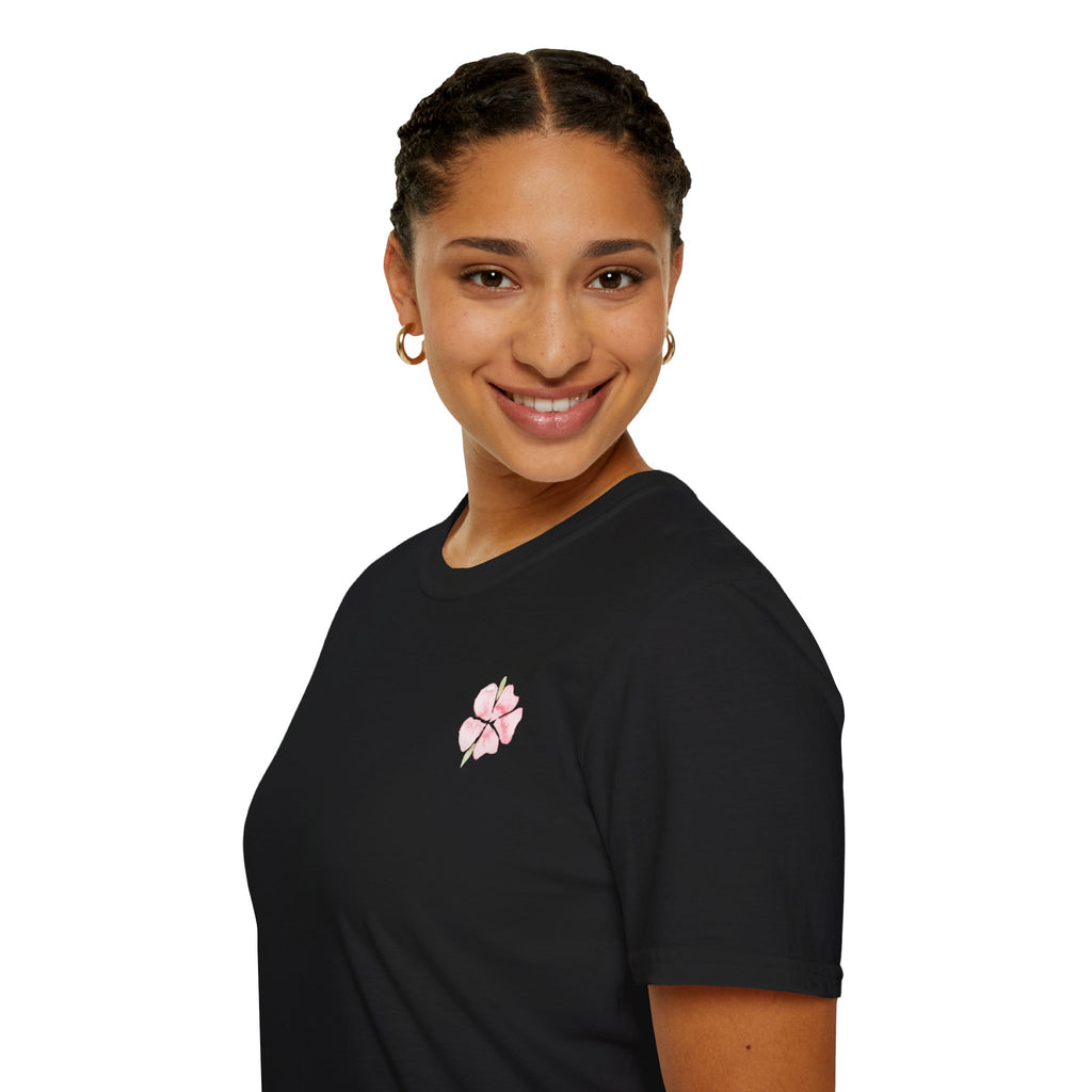 Floral Watercolor Tee — Pink Blossom Graphic T-Shirt