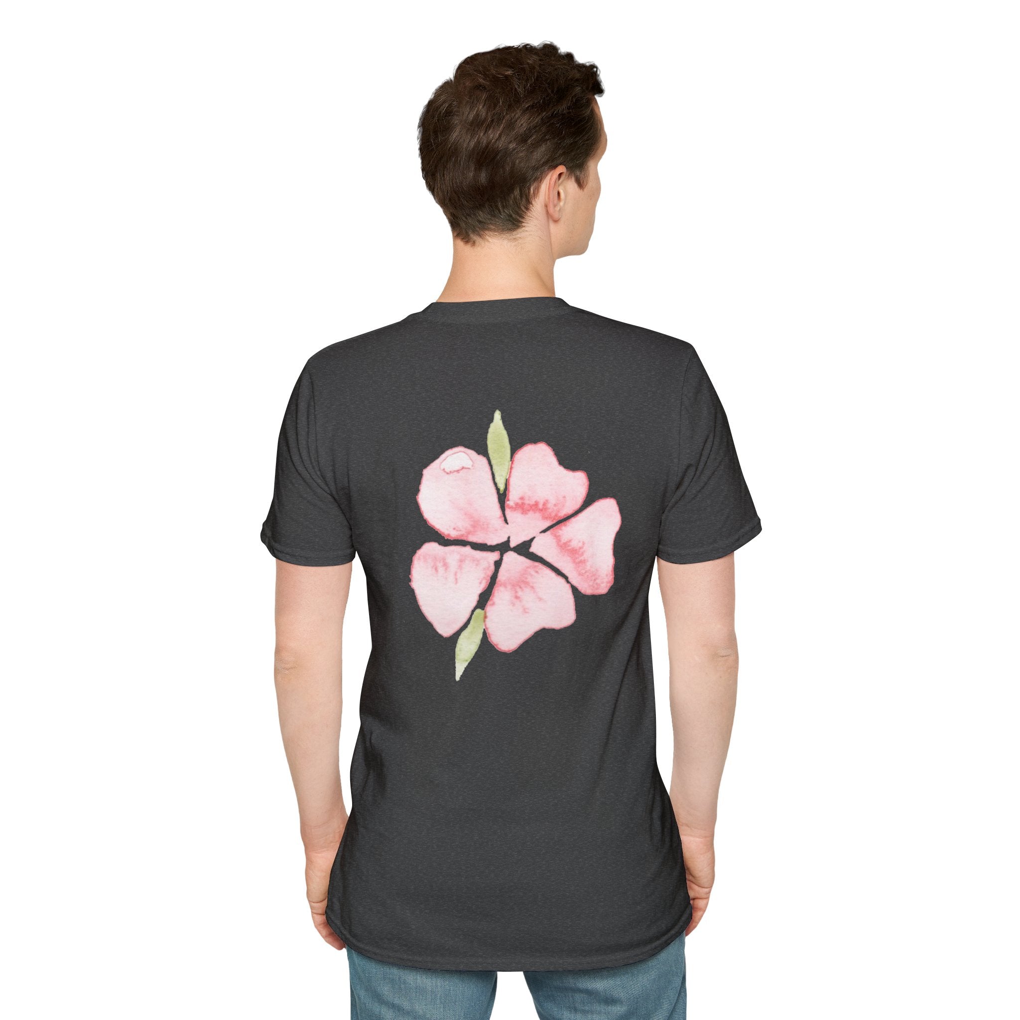 Floral Watercolor Tee — Pink Blossom Graphic T-Shirt