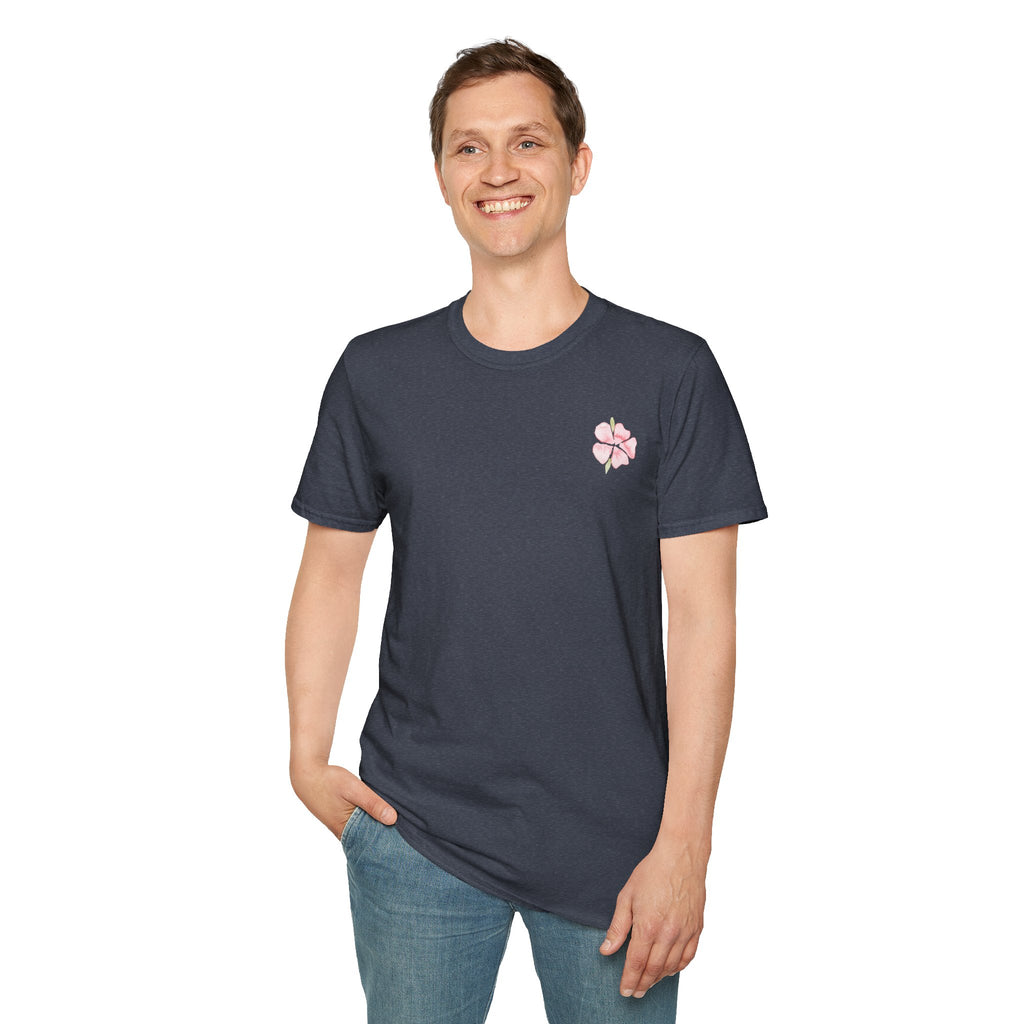Floral Watercolor Tee — Pink Blossom Graphic T-Shirt
