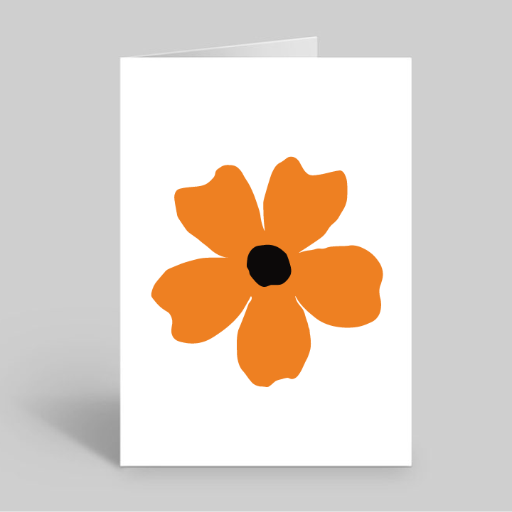 Black-Eyes Susan Flower Greeting Card with Envelope (Ojo de Poeta)
