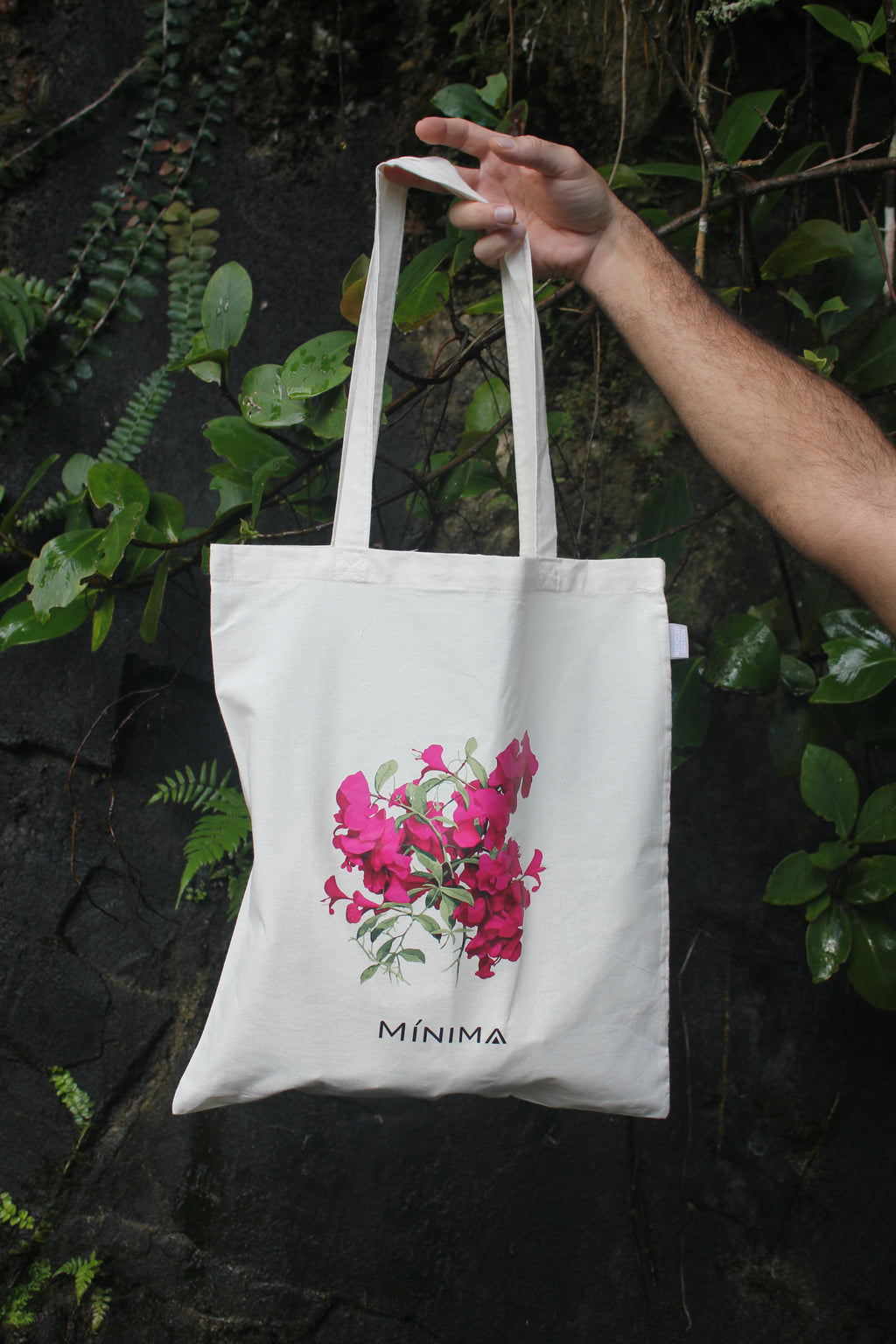 Bougainvillea Tote Bag Recycled Cotton