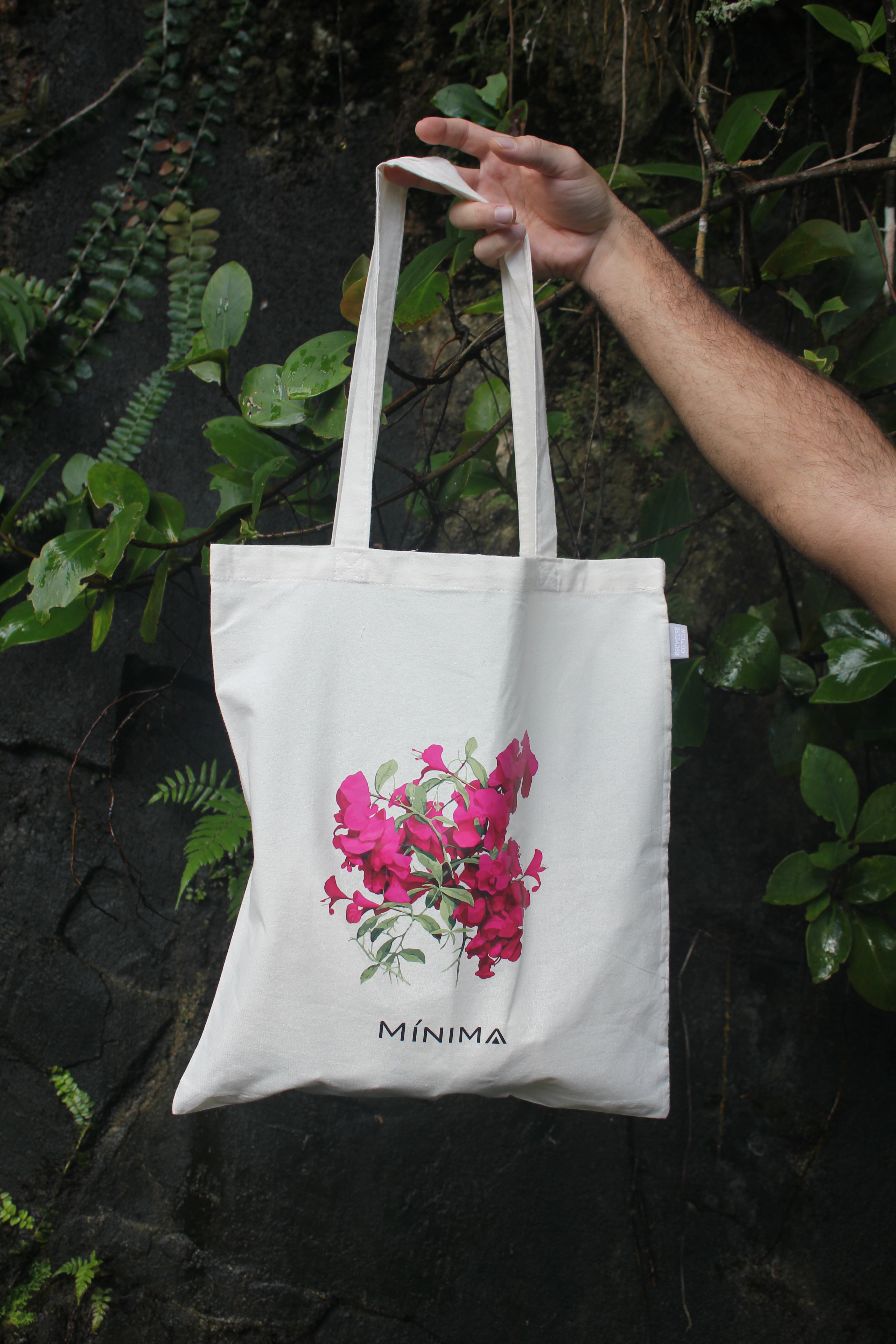 Bougainvillea Tote Bag Recycled Cotton