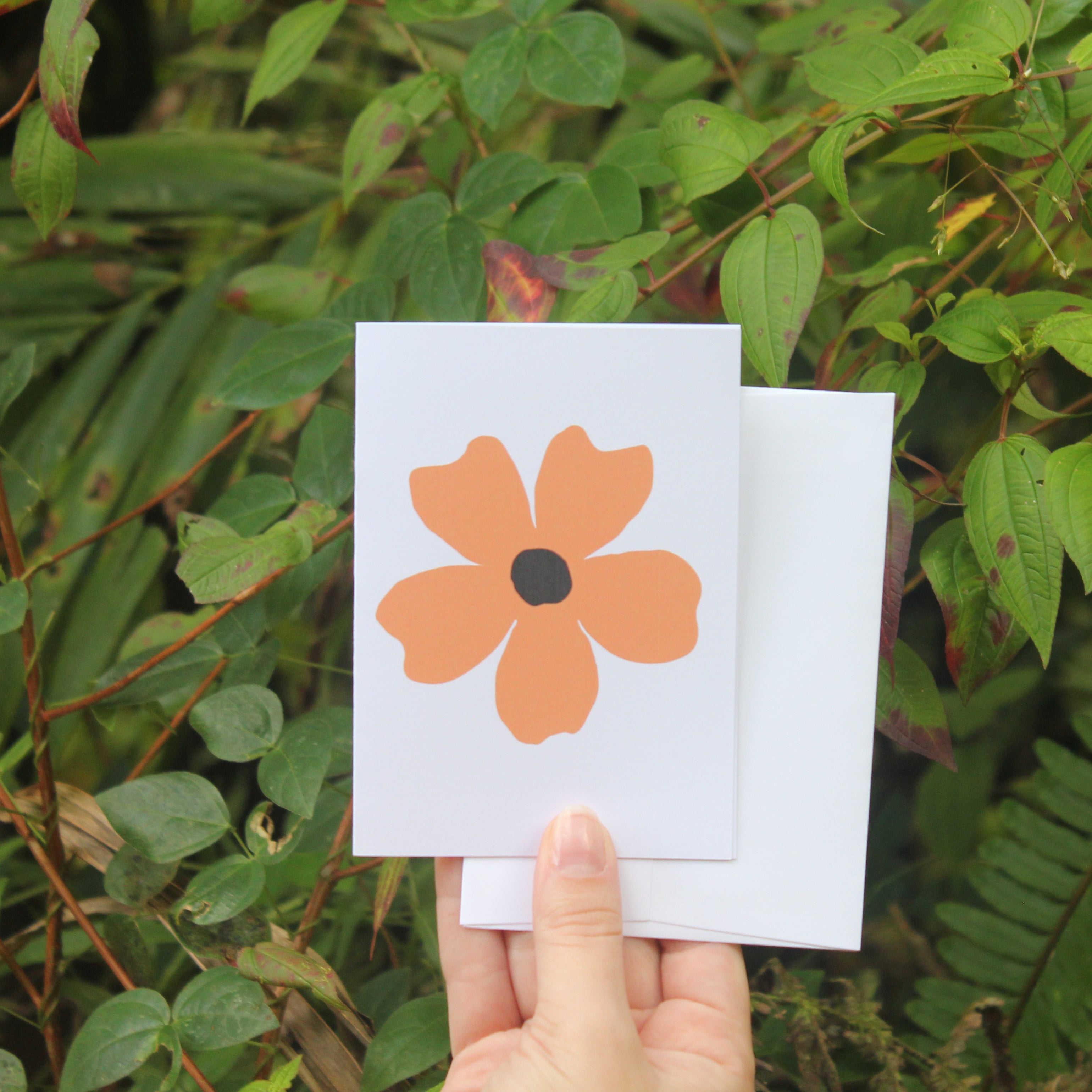 Black-Eyes Susan Flower Greeting Card with Envelope (Ojo de Poeta)