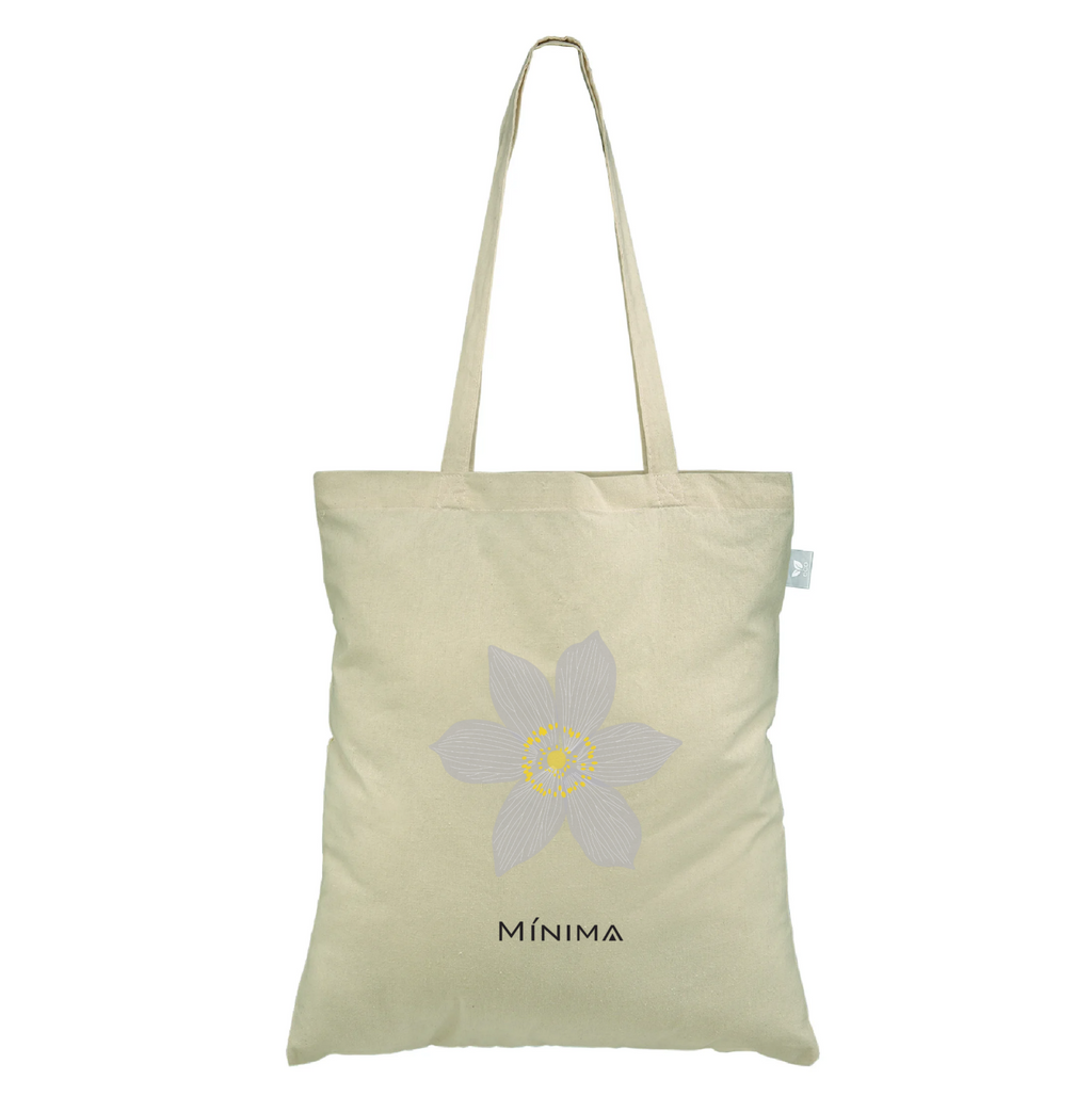 Pasqueflower Tote Bag Recycled Cotton