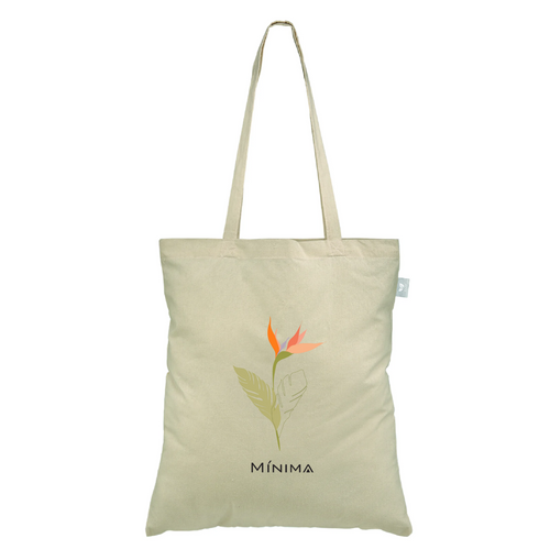 Bird of Paradise Floral Tote Bag Recycled Cotton